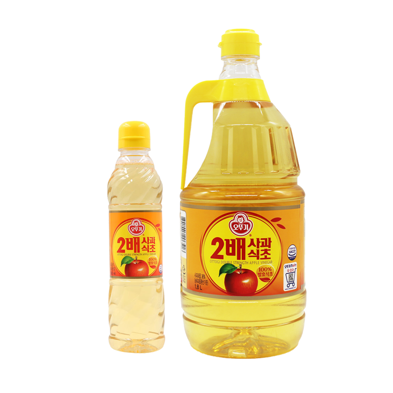 不倒翁2倍蘋果醋500ml、1.8L